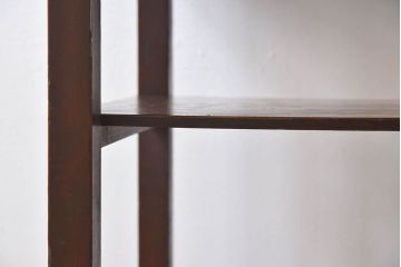 アンティーク家具　檜材　天板一枚板　古い木製のシンプルなサイドテーブル