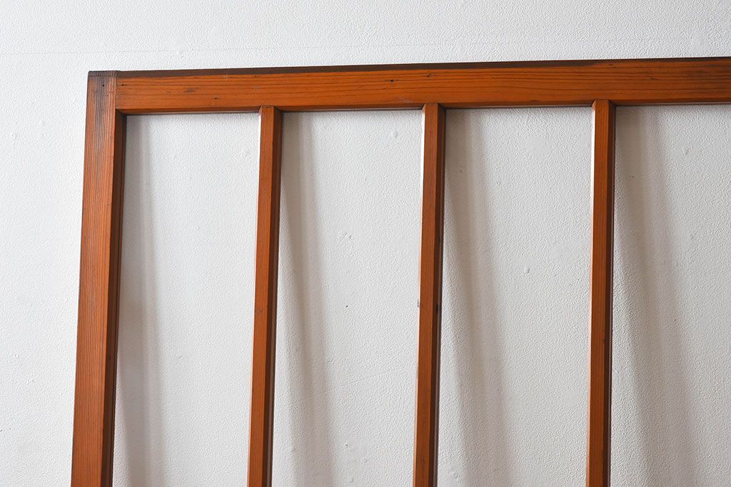 和製アンティーク　レトロな古い木のガラス戸2枚セット(2)