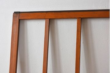 和製アンティーク　レトロな古い木のガラス戸2枚セット(2)