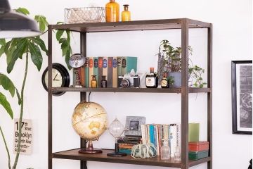 シンプルなラフジュ工房オリジナルアイアンラック【小】(1)