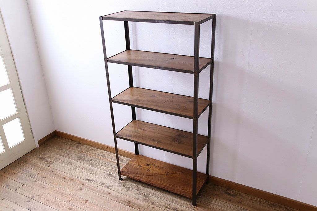 シンプルなラフジュ工房オリジナルアイアンラック【小】(1)