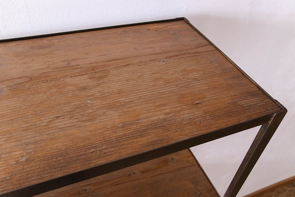 シンプルなラフジュ工房オリジナルアイアンラック【小】(1)