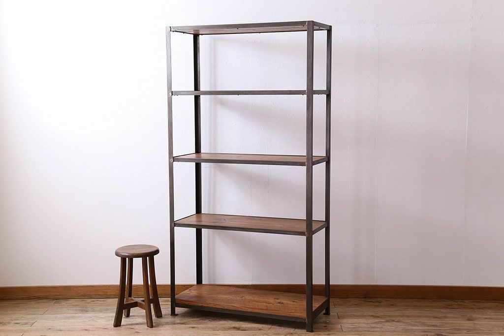 シンプルなラフジュ工房オリジナルアイアンラック【小】(1)