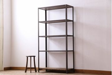 シンプルなラフジュ工房オリジナルアイアンラック【小】(2)