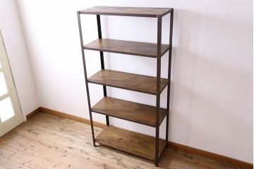 シンプルなラフジュ工房オリジナルアイアンラック【小】(2)