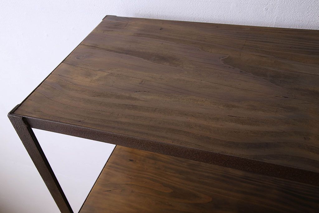 シンプルなラフジュ工房オリジナルアイアンラック【小】(2)