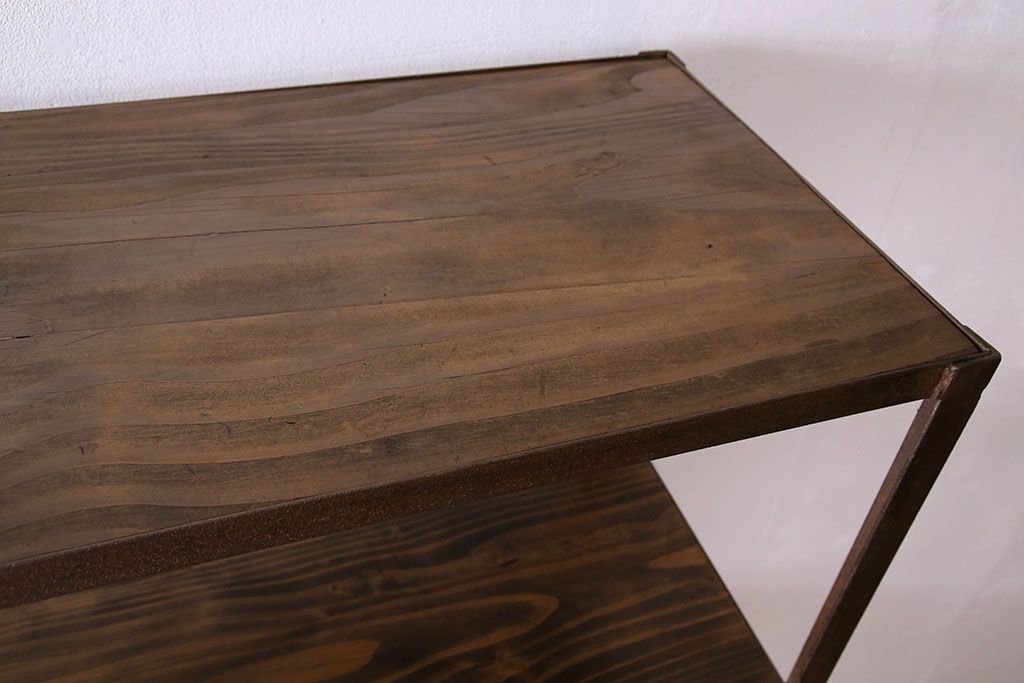 シンプルなラフジュ工房オリジナルアイアンラック【小】(2)