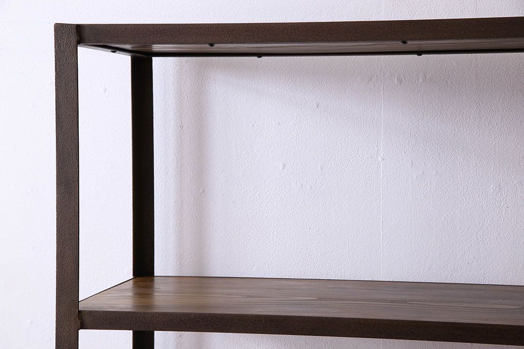 シンプルなラフジュ工房オリジナルアイアンラック【小】(2)