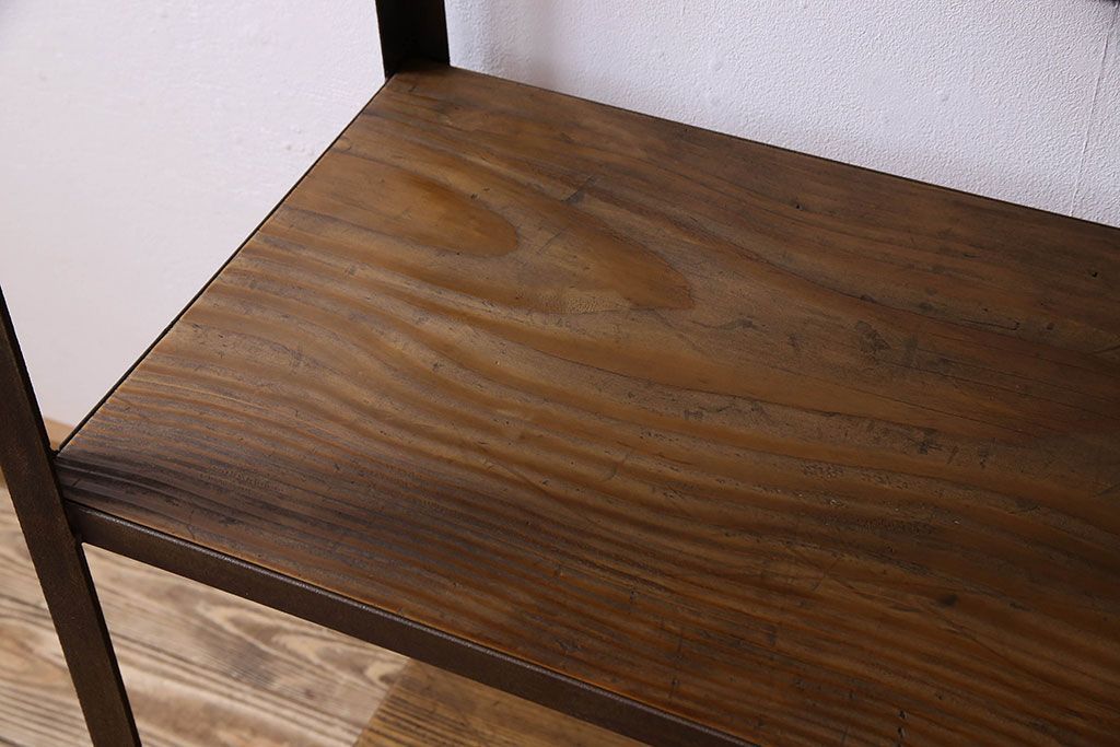 シンプルなラフジュ工房オリジナルアイアンラック【小】(2)