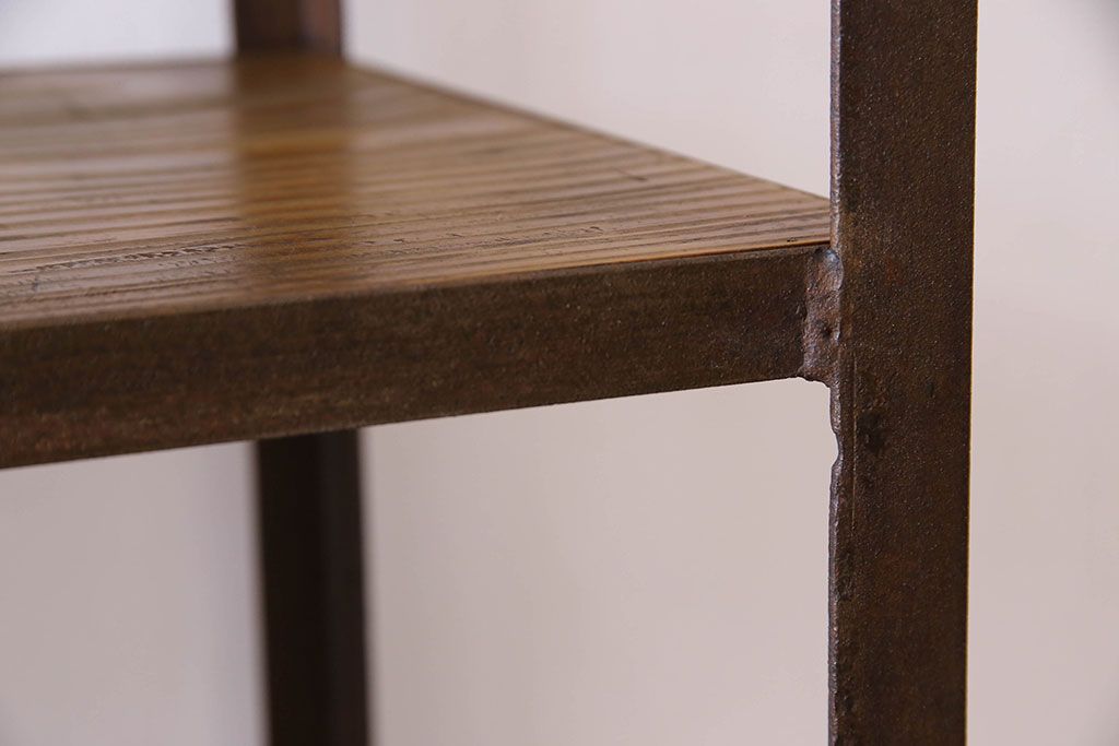 シンプルなラフジュ工房オリジナルアイアンラック【小】(2)