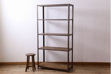 シンプルなラフジュ工房オリジナルアイアンラック【小】(2)