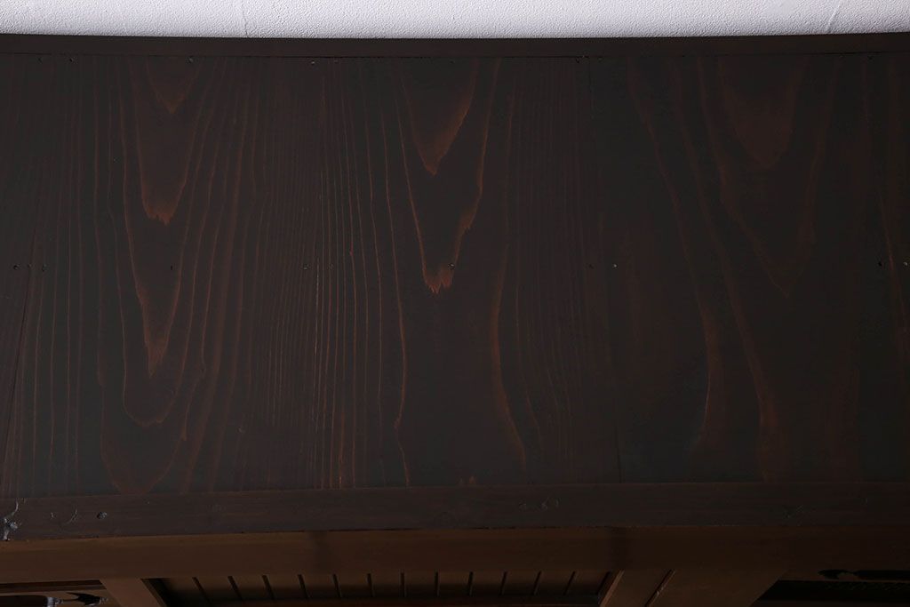 アンティーク家具　古民具・骨董　六尺　脚付き!水屋箪笥サイドボード(3)