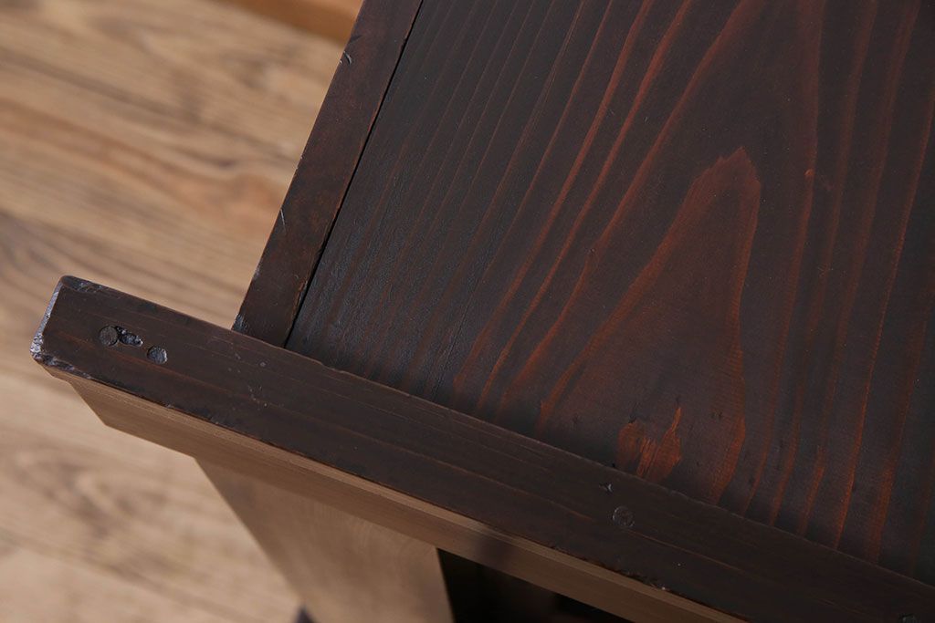 アンティーク家具　古民具・骨董　六尺　脚付き!水屋箪笥サイドボード(3)