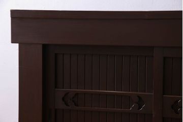 アンティーク家具　古民具・骨董　六尺　脚付き!水屋箪笥サイドボード(3)