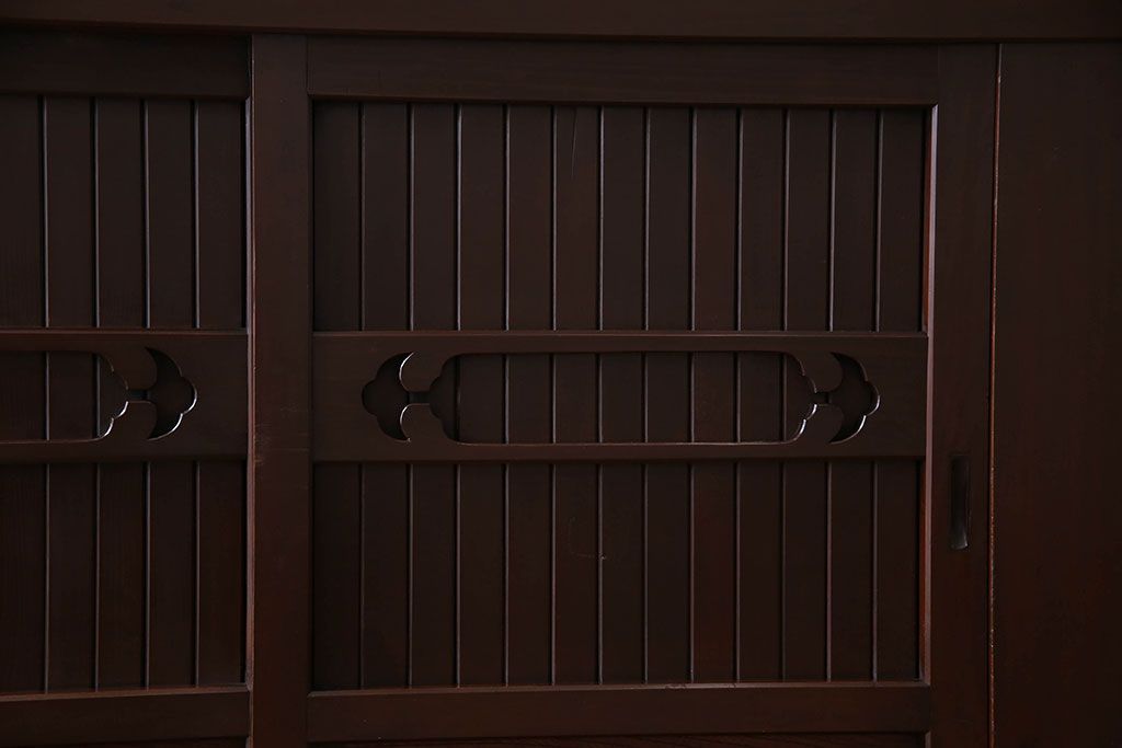 アンティーク家具　古民具・骨董　六尺　脚付き!水屋箪笥サイドボード(3)