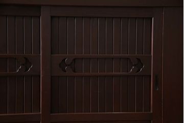 アンティーク家具　古民具・骨董　六尺　脚付き!水屋箪笥サイドボード(3)