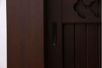 アンティーク家具　古民具・骨董　六尺　脚付き!水屋箪笥サイドボード(3)