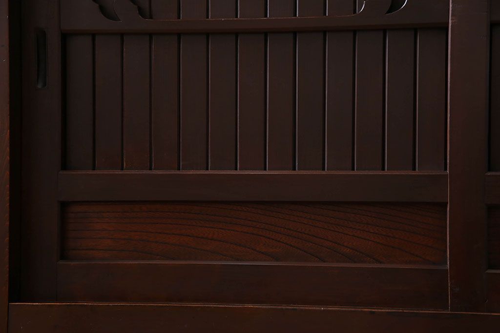 アンティーク家具　古民具・骨董　六尺　脚付き!水屋箪笥サイドボード(3)