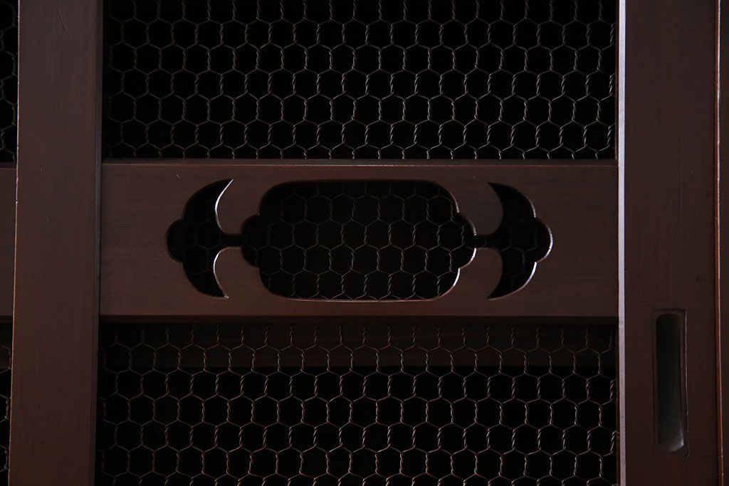 アンティーク家具　古民具・骨董　六尺　脚付き!水屋箪笥サイドボード(3)