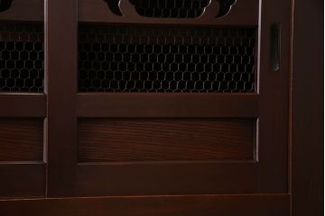 アンティーク家具　古民具・骨董　六尺　脚付き!水屋箪笥サイドボード(3)