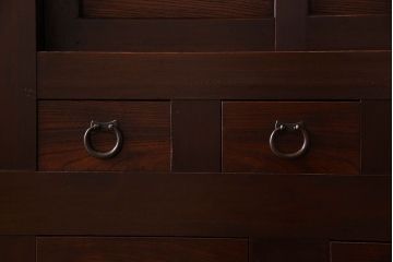 アンティーク家具　古民具・骨董　六尺　脚付き!水屋箪笥サイドボード(3)