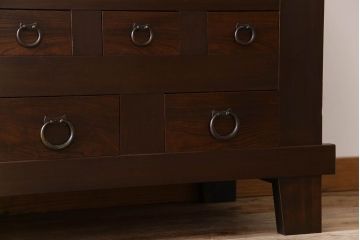 アンティーク家具　古民具・骨董　六尺　脚付き!水屋箪笥サイドボード(3)