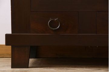 アンティーク家具　古民具・骨董　六尺　脚付き!水屋箪笥サイドボード(3)