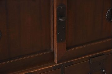 アンティーク家具　明治大正期　古民具・骨董　前面檜材　かくし付き!関西帳場箪笥(1)