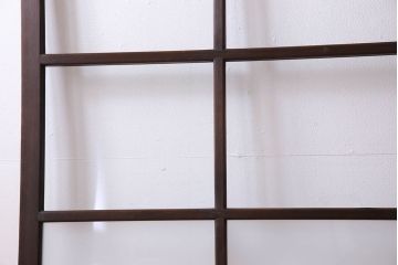 和製アンティーク　すりガラス入り!古い木のガラス戸4枚セット