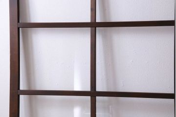 和製アンティーク　すりガラス入り!古い木のガラス戸4枚セット