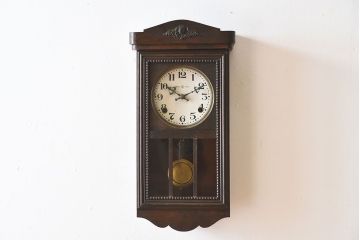 アンティーク雑貨　吉田時計　Yマーク　愛知県時計製造同業組合シール　古時計(振り子時計)