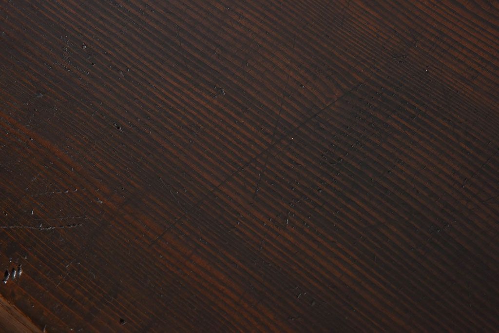 アンティーク家具　明治大正期　古民具・骨董　前面檜材　かくし付き!関西帳場箪笥(2)