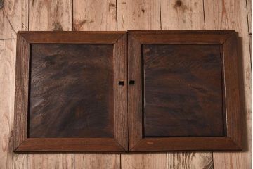 アンティーク家具　明治期　古民具・骨董　前面欅材　玉杢!アンティーク帳場箪笥