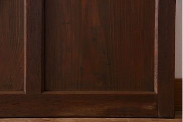 和製アンティーク　すりガラス入り!古い木のガラス戸2枚セット(2)