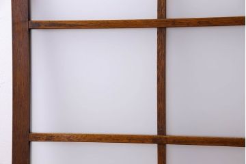 和製アンティーク　すりガラス入り!古い木のガラス戸2枚セット(2)