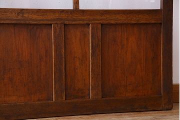 和製アンティーク　すりガラス入り!古い木のガラス戸2枚セット(2)