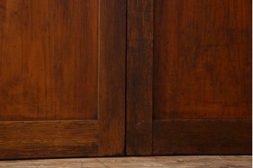 和製アンティーク　すりガラス入り!古い木のガラス戸2枚セット(2)