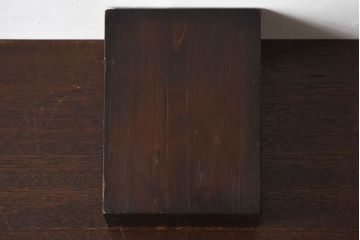 アンティーク雑貨　古民具・骨董　明治大正期　古い木製の台形型小物収納箱