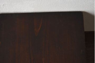 アンティーク雑貨　古民具・骨董　明治大正期　古い木製の台形型小物収納箱