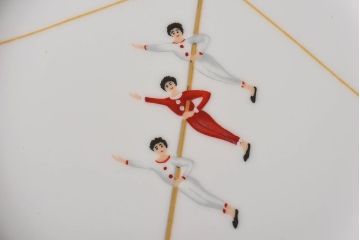 アンティーク雑貨　中古　HERMES(エルメス)　CIRCUS(サーカス)　プレート皿2枚セット