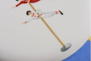 アンティーク雑貨　中古　HERMES(エルメス)　CIRCUS(サーカス)　プレート皿2枚セット