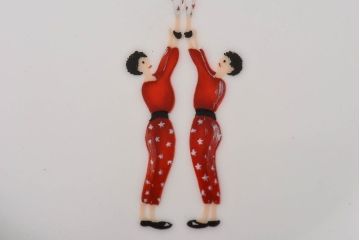 アンティーク雑貨　中古　HERMES(エルメス)　CIRCUS(サーカス)　プレート皿2枚セット