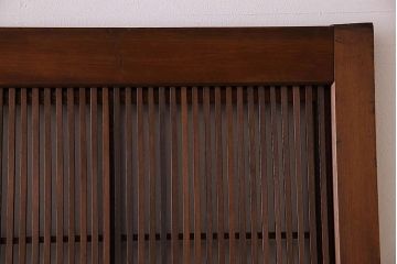 古民具・骨董　極上品　裏障子付き!上質なアンティーク万本格子戸4枚セット