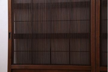 古民具・骨董　極上品　裏障子付き!上質なアンティーク万本格子戸4枚セット