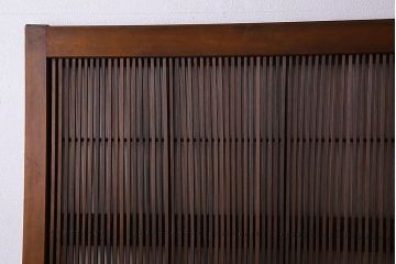 古民具・骨董　極上品　裏障子付き!上質なアンティーク万本格子戸4枚セット