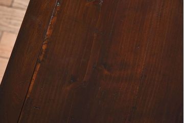 レトロ家具　昭和レトロ　ダイヤガラス!アンティーク収納棚(本箱)(2)