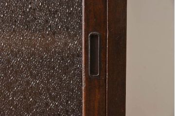 レトロ家具　昭和レトロ　ダイヤガラス!アンティーク収納棚(本箱)(2)