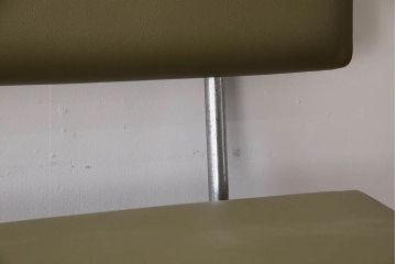 レトロ家具　ビンテージ　1970年　レトロなアイアンレッグベンチソファ(2)