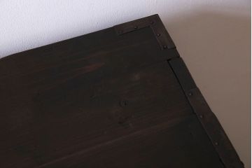 アンティーク家具　丸金具付き　和製アンティーク　前面欅材製の帳場箪笥