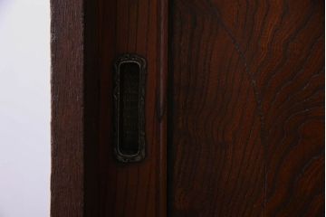 アンティーク家具　丸金具付き　和製アンティーク　前面欅材製の帳場箪笥